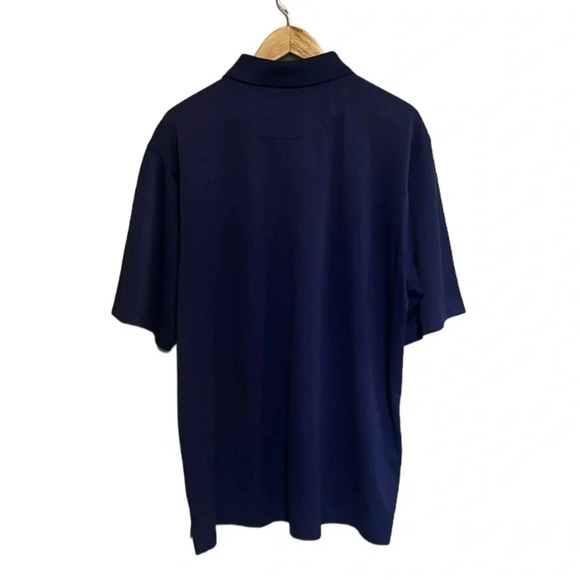Men’s Navy Blue Golf Polo Shirt Size XL Mediterra Club Casual Summer Athletic - Picture 2 of 5